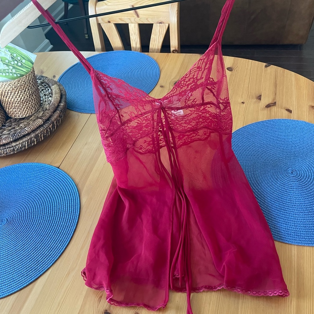 Red Lace Claire’s Rose Nightie.
